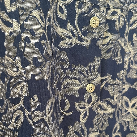 ALFRED DUNNER | Vintage Tapestry Navy Floral Jean Jacket - Picture 5 of 13